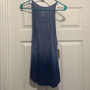 Soft and sexy AEO fringe tank